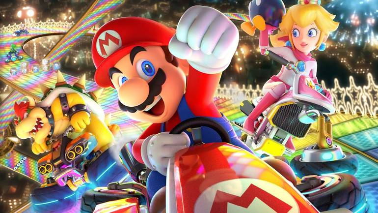 Super Mario Kart 8 Deluxe.