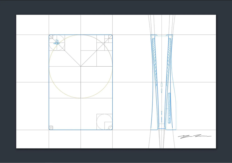 Sketch do PlayStation 5 por Yujin Morisawa
