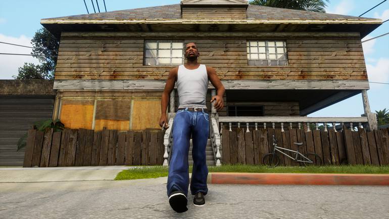 CJ em Groove Street.
