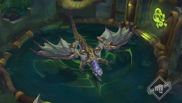 league of legends lol moba riot games pré-temporada 2023 dragão quimtec pets na selva