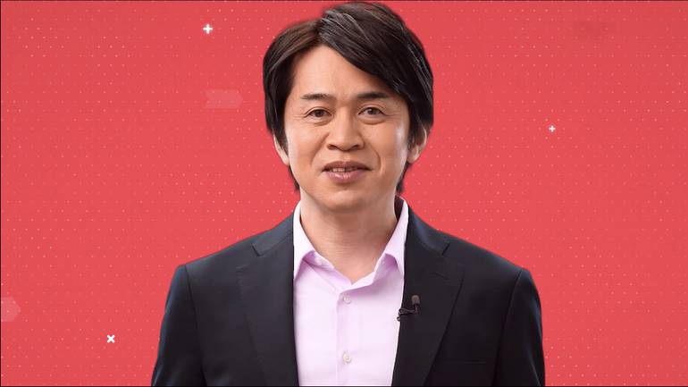 Imagem de Koizumi apresentando um Nintendo Direct