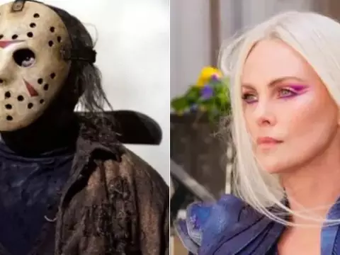Jason em Sexta-Feira 13 e Charlize Theron em Doutor Estranho 2 (Reprodução)