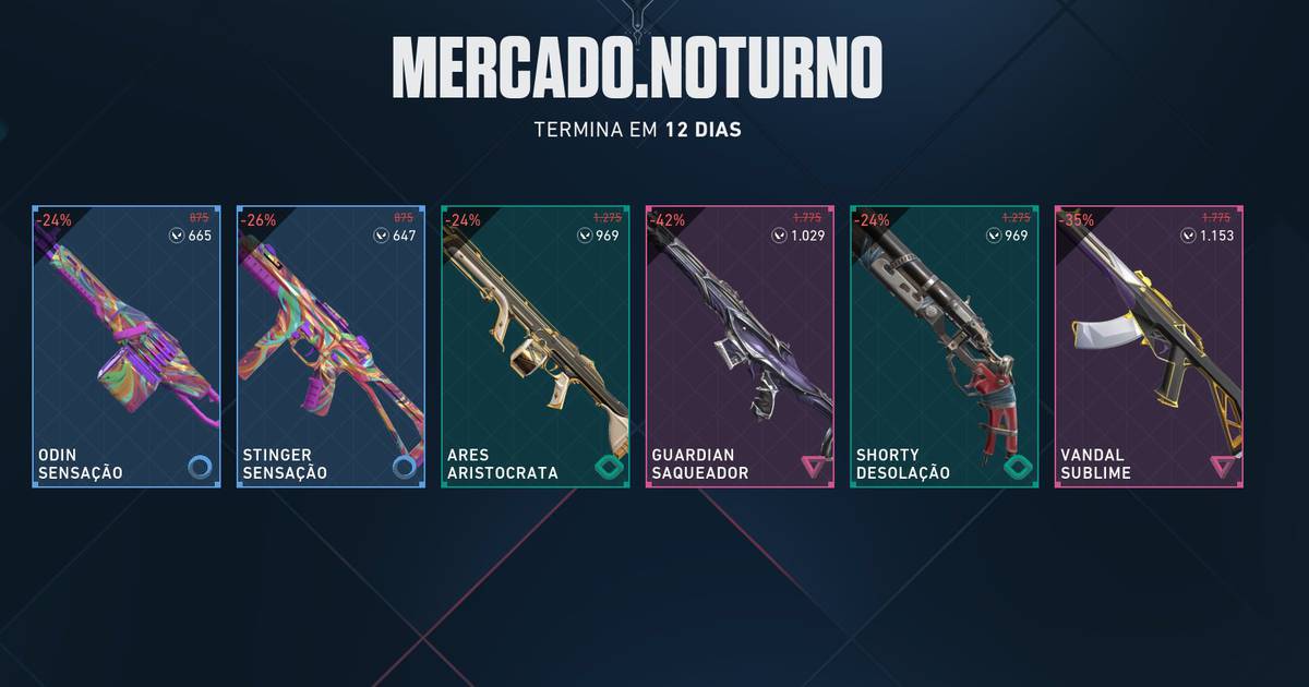 Valores e Datas de Lançamento: Skins da Atualização de Abril/2022