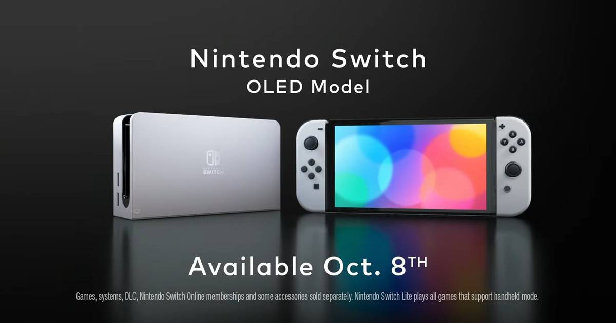 Nintendo Switch com tela OLED será lançado em 8 de outubro