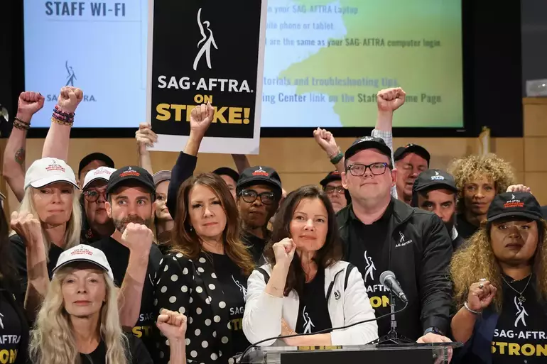 Foto da greve do SAG-AFTRA em 2023