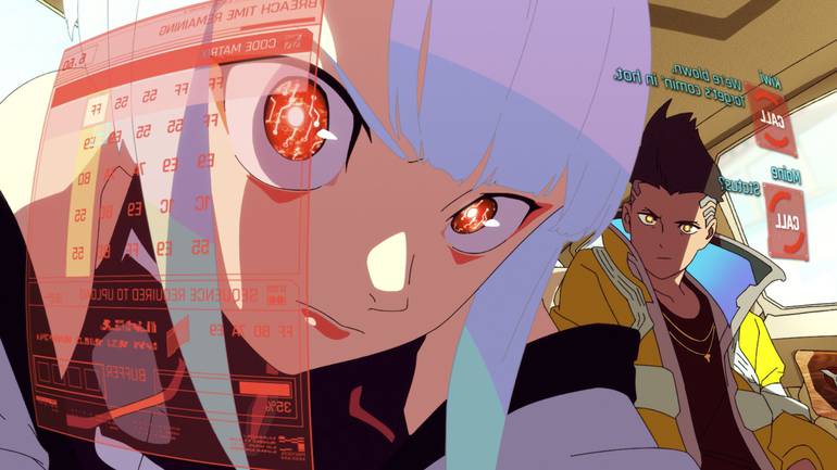 Cyberpunk jogos anime impressão periférica personagens cartão de