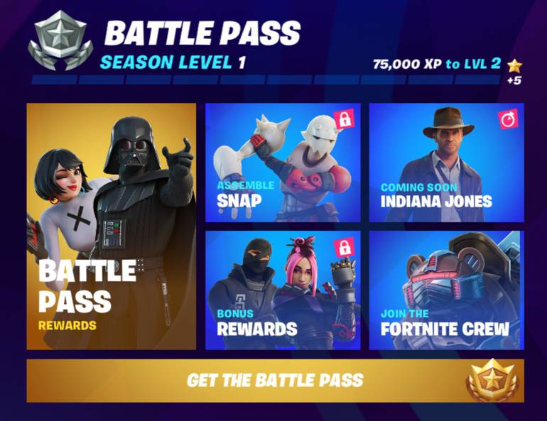 fortnite battle royale epic games temporada 3 capítulo 3 passe de batalha darth vader indiana jones