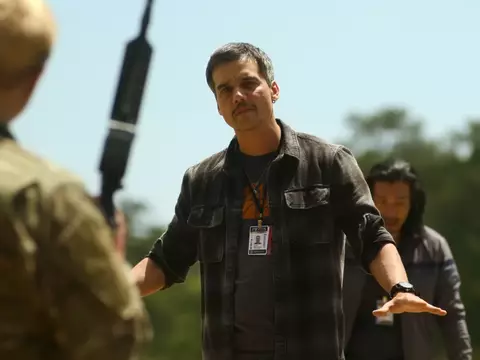 Foto de Guerra Civil, filme de suspense disponível na Netflix/A24