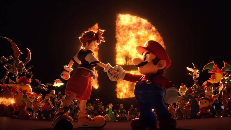 Super Smash Bros Ultimate - Sora e Mario