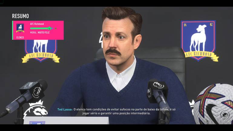 Ted Lasso e Richmond AFC, do seriado, estarão no FIFA 23