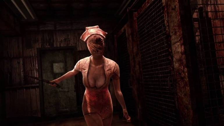 Imagem de inimiga enfermeira de Silent Hill