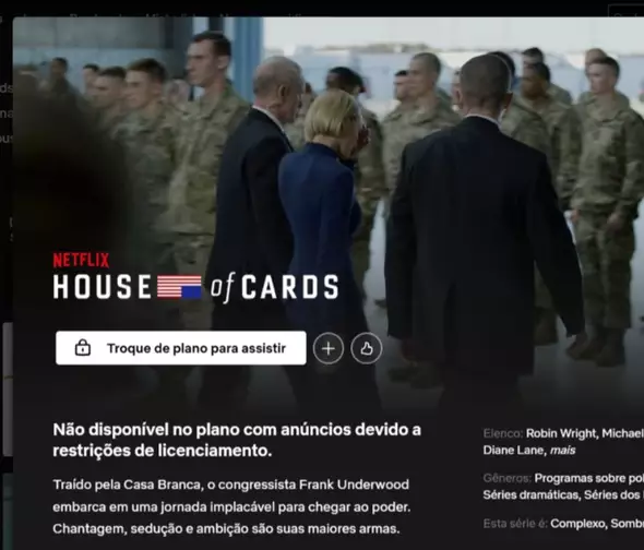 Netflix bloqueia conteúdo para assinantes de plano mais barato