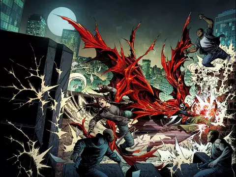 Página da nova revista de Spawn