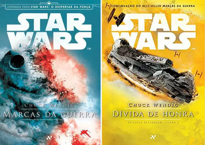 Capas dos livros Star Wars – Marcas da Guerra e Star Wars – Dívida de Honra