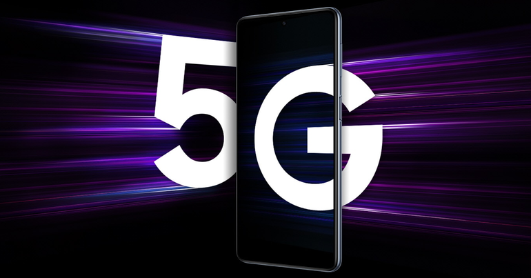 Imagem promocional do smartphone Samsung Galaxy M53 5G