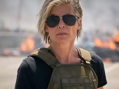 Linda Hamilton em cena de Exterminador do Futuro (Reprodução)