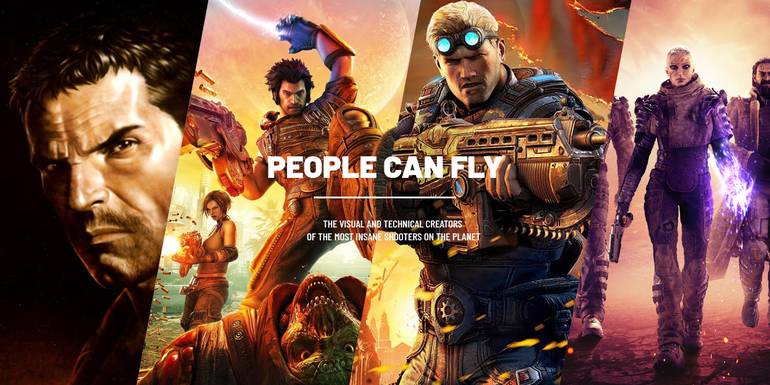 Imagem mostra os jogos da People Can Fly lado a lado