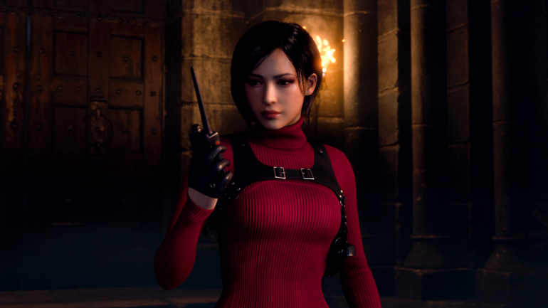 imagem de gameplay de ada wong em resident evil 4 remake