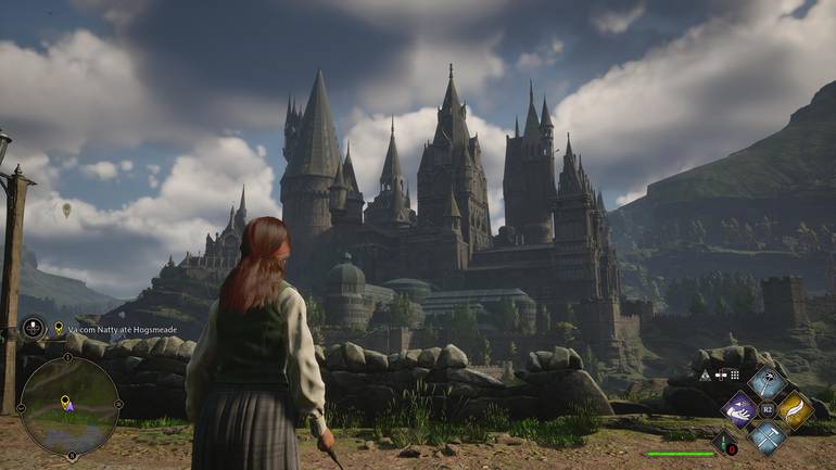 Castelo de Hogwarts in-game.
