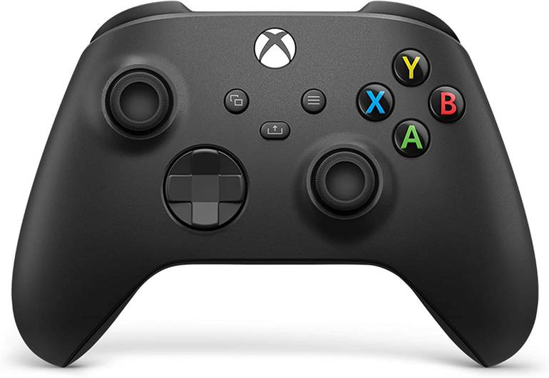 Foto do Controle Sem Fio de Xbox Series X|S na cor preta Carbon Black