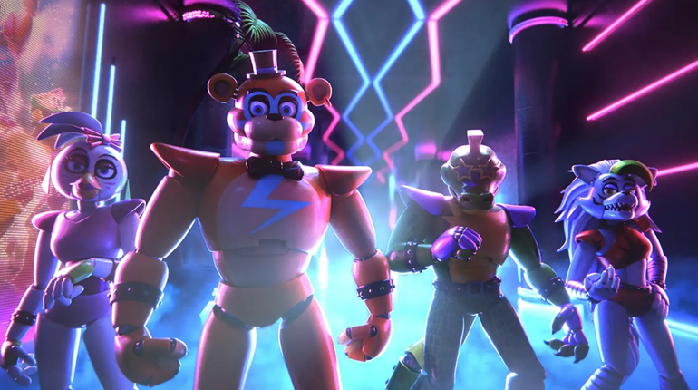 Cartelado Five Nights at Freddy's Security Breach C/5 personagens