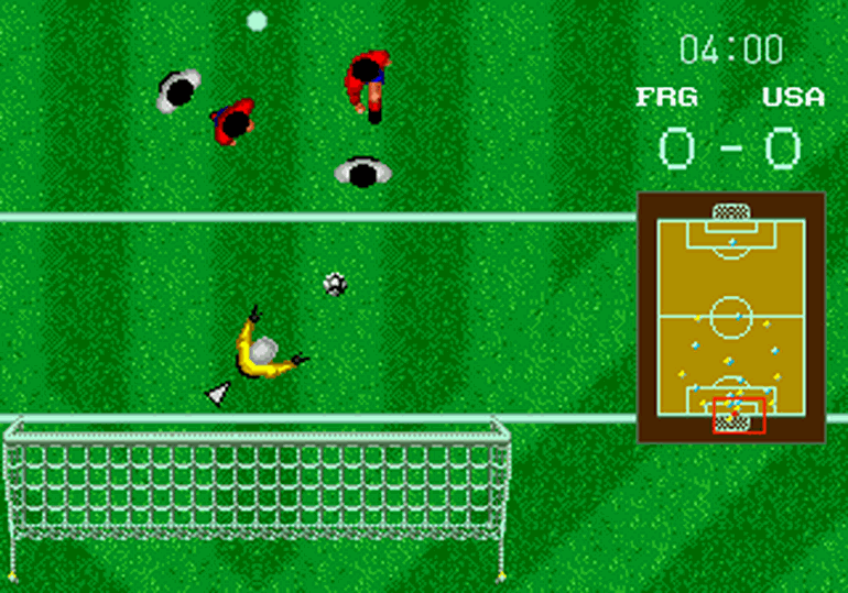 Image from the 1990 World Cup game