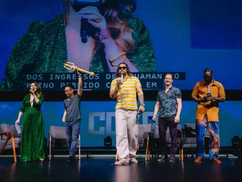 Painel de Aquaman 2 da CCXP23 (CCXP/Divulgação)