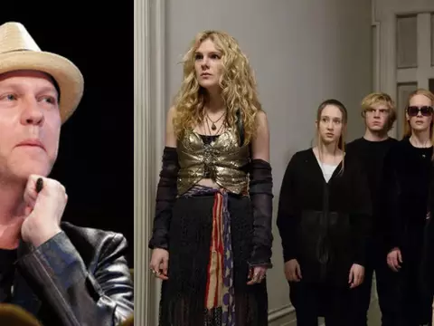 Ryan Murphy e o elenco de American Horror Story