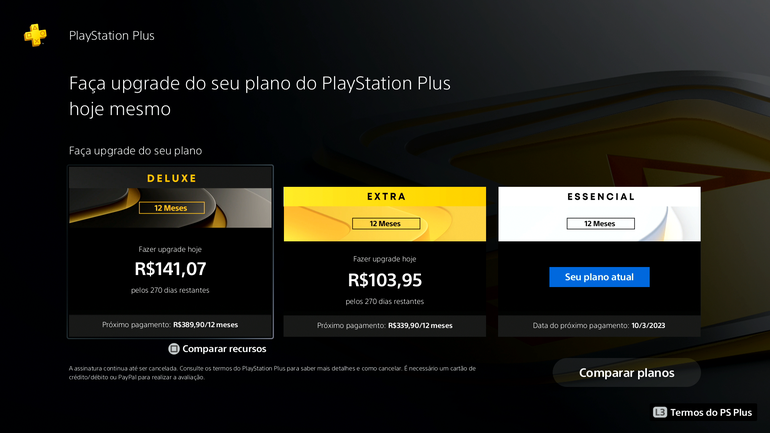 reduz preço do serviço Playstation Plus para excelente valor 