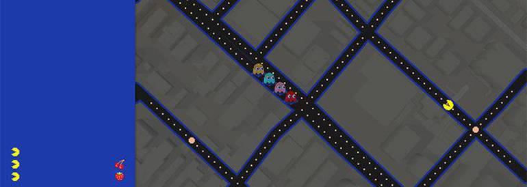 Google transforma Maps no jogo Pac-Man
