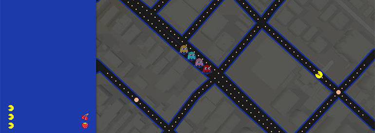 Agora é possível jogar Pac Man dentro do Google Maps