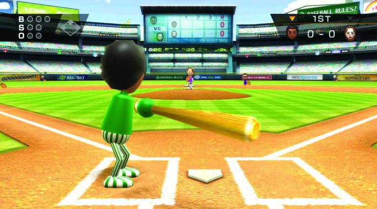 Tela de Wii Sports.