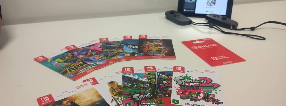 Nintendo eShop brasileira aceita gift card pré-pago para Switch