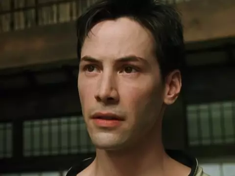 Keanu Reeves em Matrix (Warner/Reprodução)