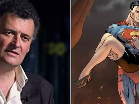 Steven Moffatt e os personagens Superman e Lois Lane (Reprodução/Montagem Omelete)