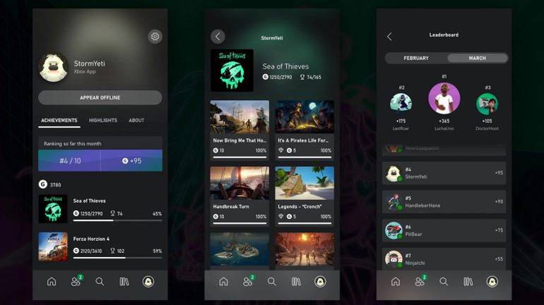 App mobile do Xbox volta a mostrar Conquistas do usuário