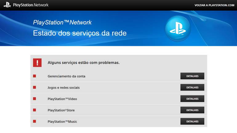 PSN fora do ar? PlayStation Network cai e suporte indica problema