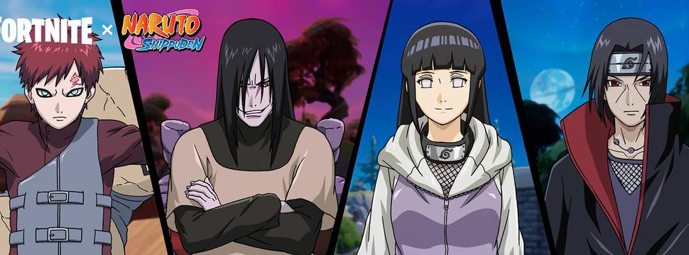 Fortnite recebe nova lista de personagens do Naruto