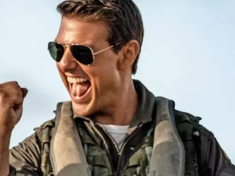 Tom Cruise em Top Gun: Maverick (Reprodução)