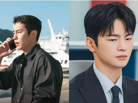 Lee Jae-wook em Doutor à Beira do Amor, e Seo In-guk em See You At Work Tomorrow (Reprodução)