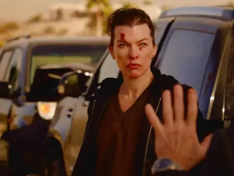 Milla Jovovich em Vingadora (Reprodução)
