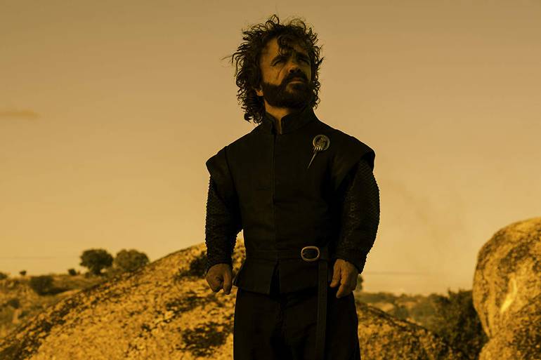 Peter Dinklage como Tyrion em Game of Thrones.