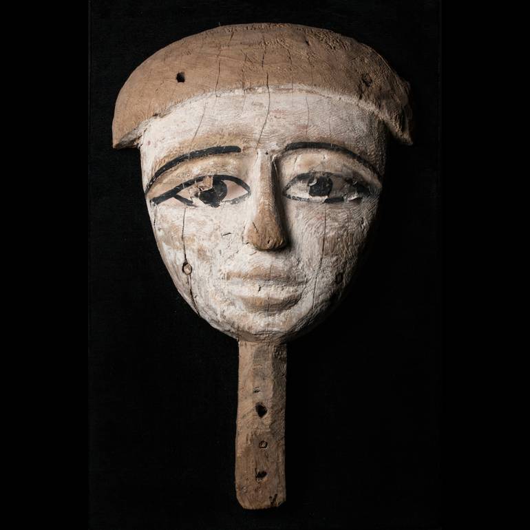 Imagem de máscara mortuaria egípcia