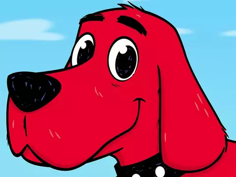 Arte do reboot de Clifford, o Gigante Cão Vermelho/Reprodução