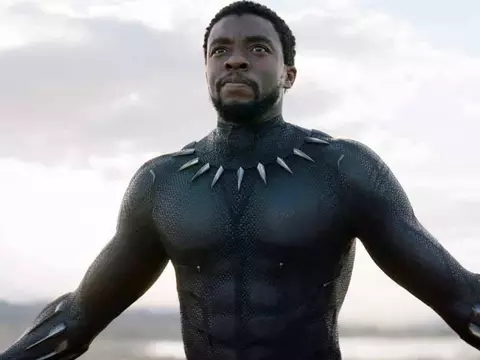 Chadwick Boseman em Pantera Negra