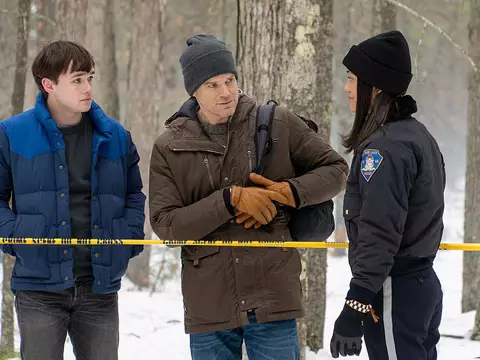 Michael C. Hall e Jack Alcott em Dexter: New Blood (Showtime/Reprodução)