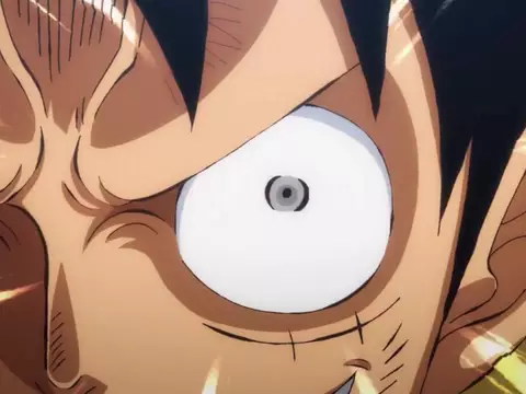 Luffy usando Haki no anime de One Piece (Toei Company/Reprodução)