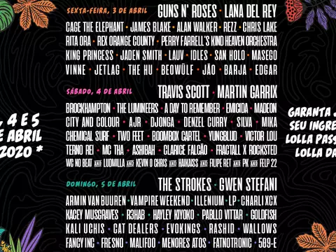 Lollapalooza 2020 anuncia line-up por dia; confira