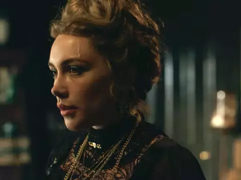 Foto de Florence Pugh em A Leste do Éden/Netflix/Reprodução