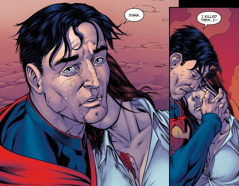 imagem de superman nos quadrinhos de injustice